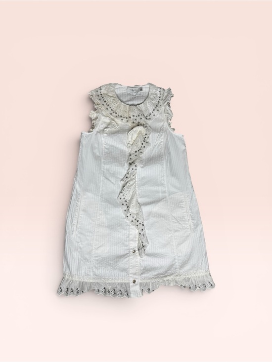 Coach Dresses & Skirts - Coach Ruffle Prairie Mini Dress with Studs.
